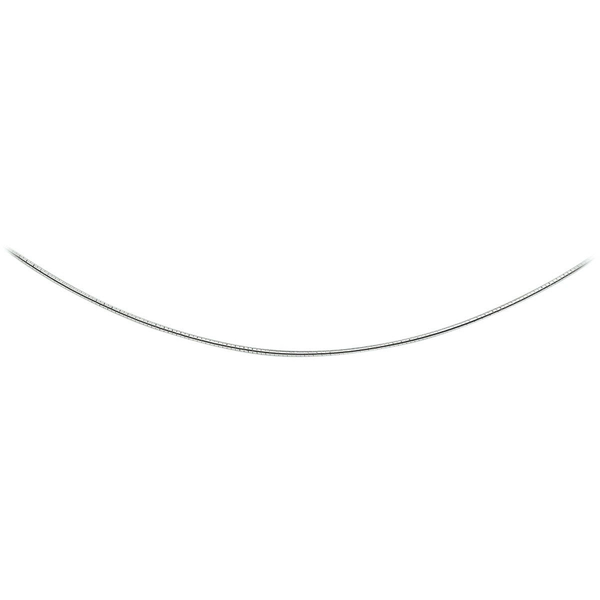 Fantasy Collection Collier omega rond 1,4 mm zilver