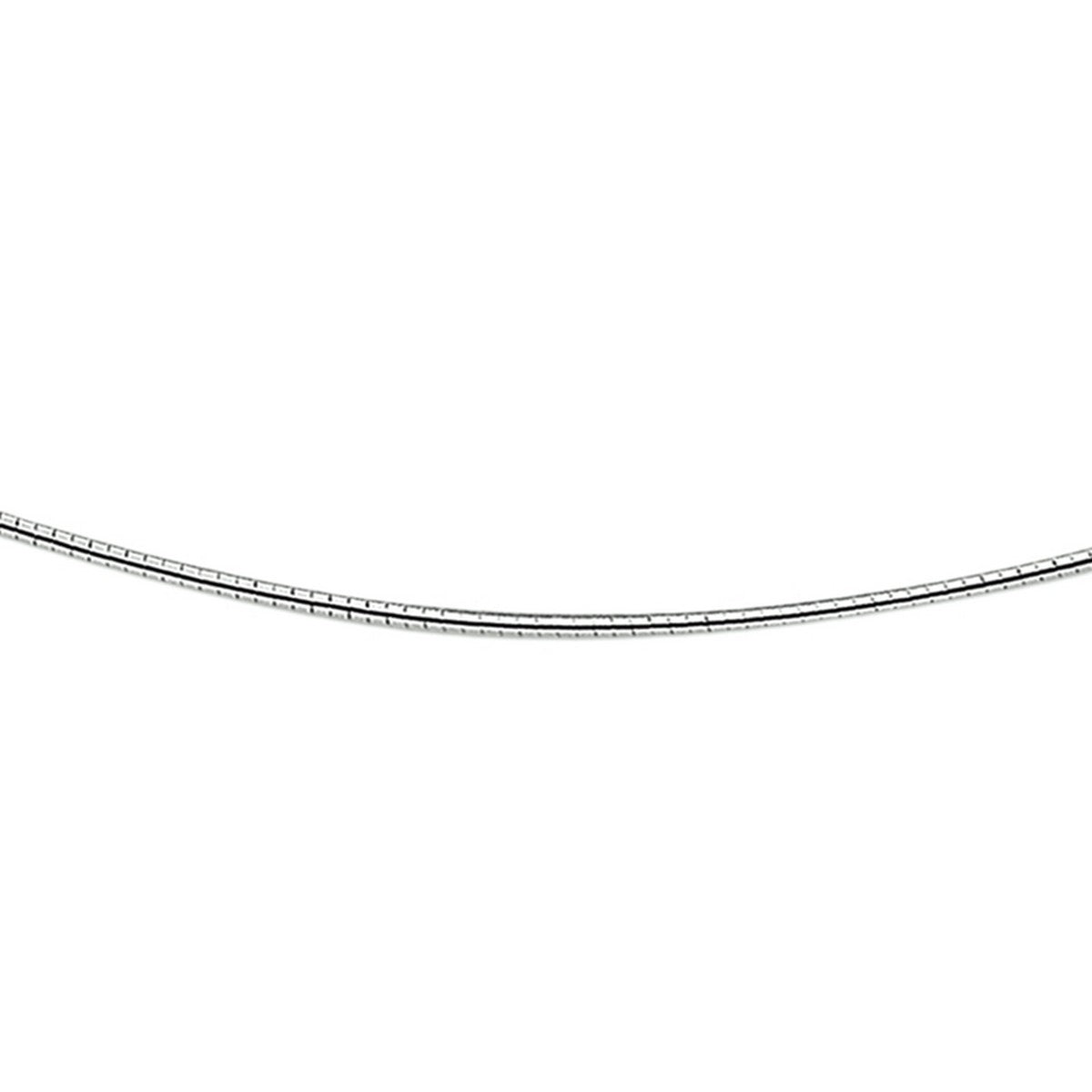 Fantasy Collection Collier omega rond 1,4 mm zilver