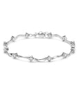 Zilver Gerhodineerd Armband Zirkonia 5,0 Mm 18,5 Cm 1301394 - PansiteNederland.nl