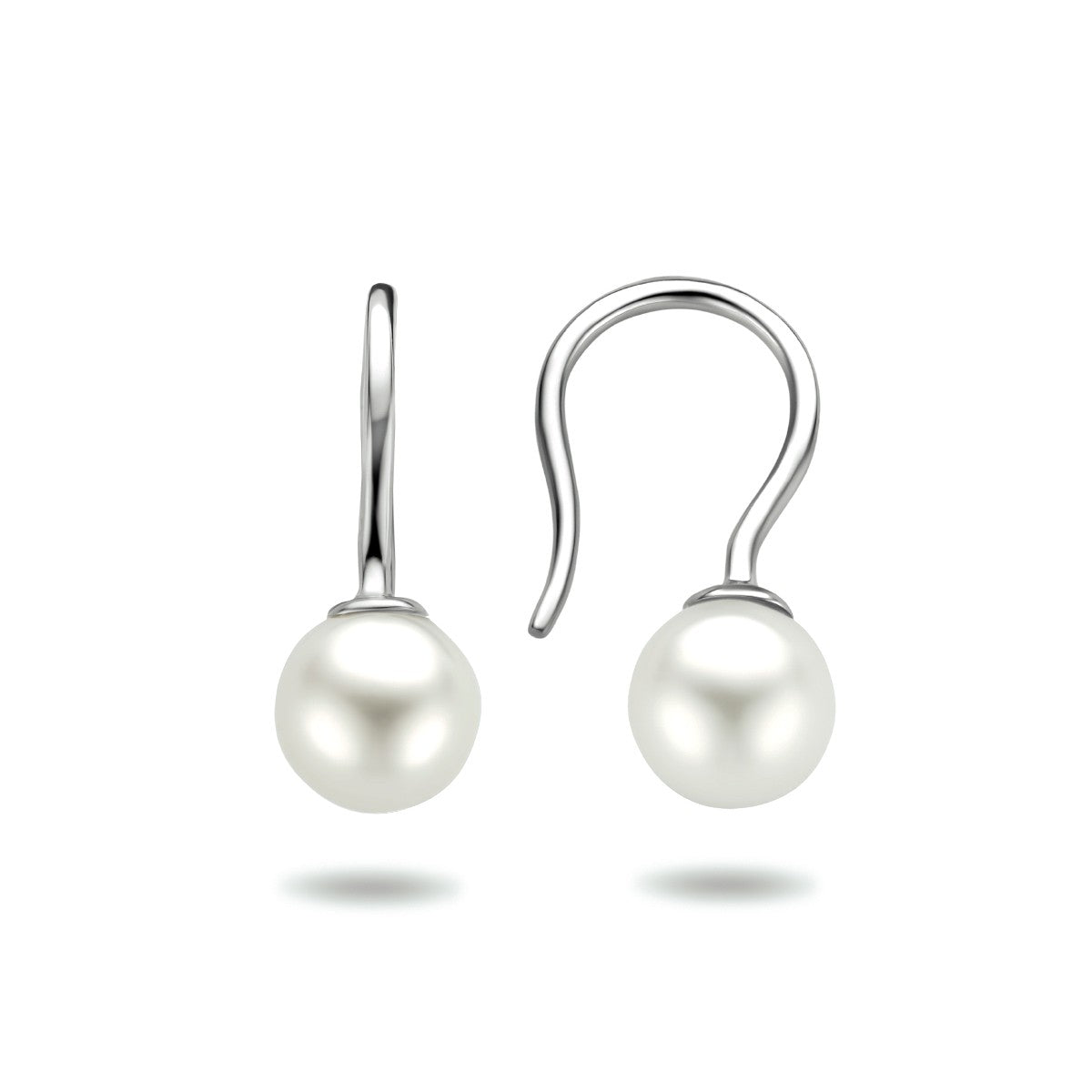 Fantasy Collection Hangende oorbellen franse haak parel zilver - PSN1301783