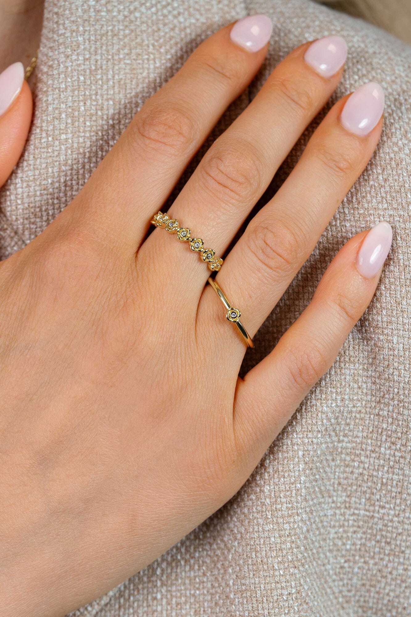 ZINZI Verguld Zilveren Ring met Witte Zirkonia ZIR2872Y
