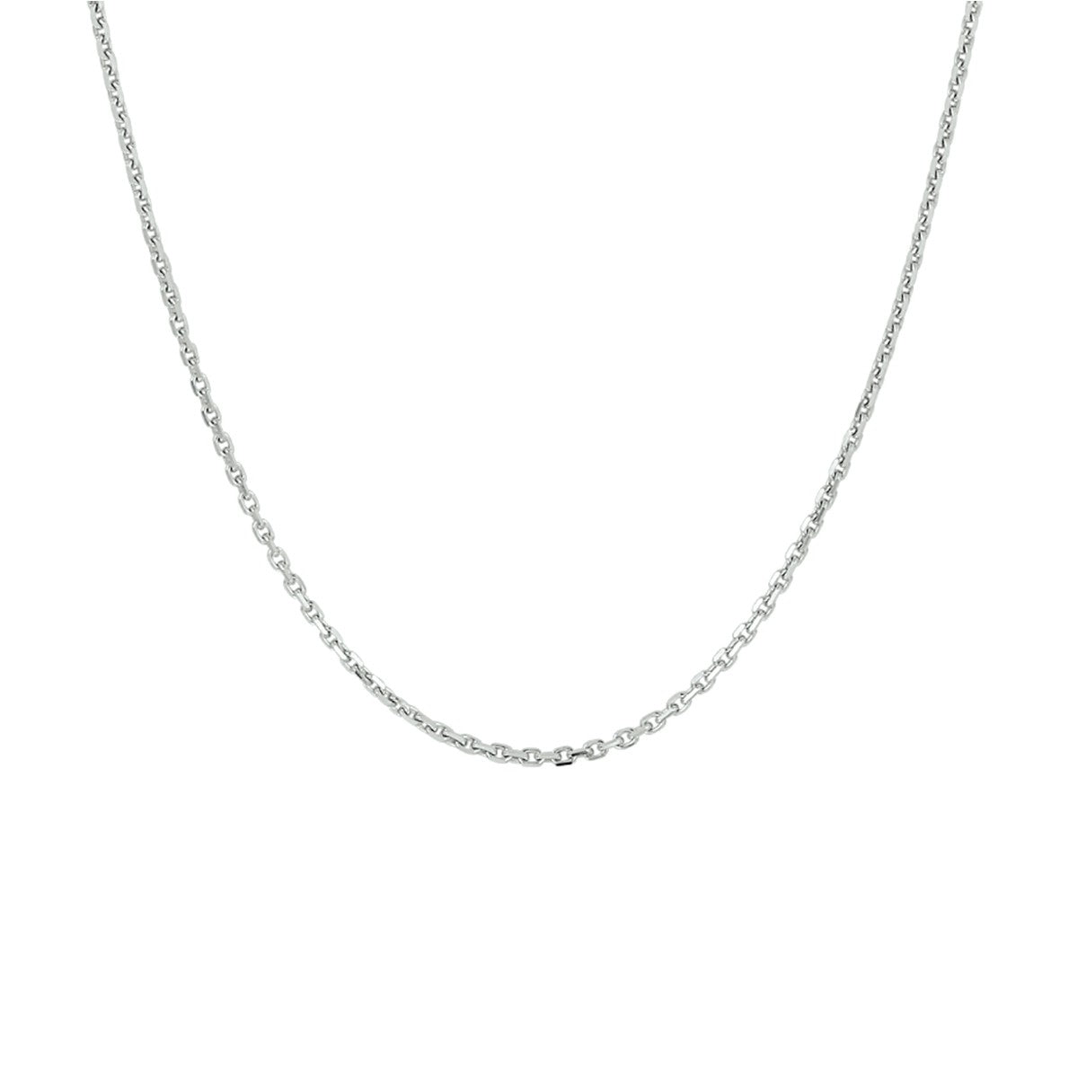 Fantasy Collection Collier anker gediamanteerd 1,3 mm zilver
