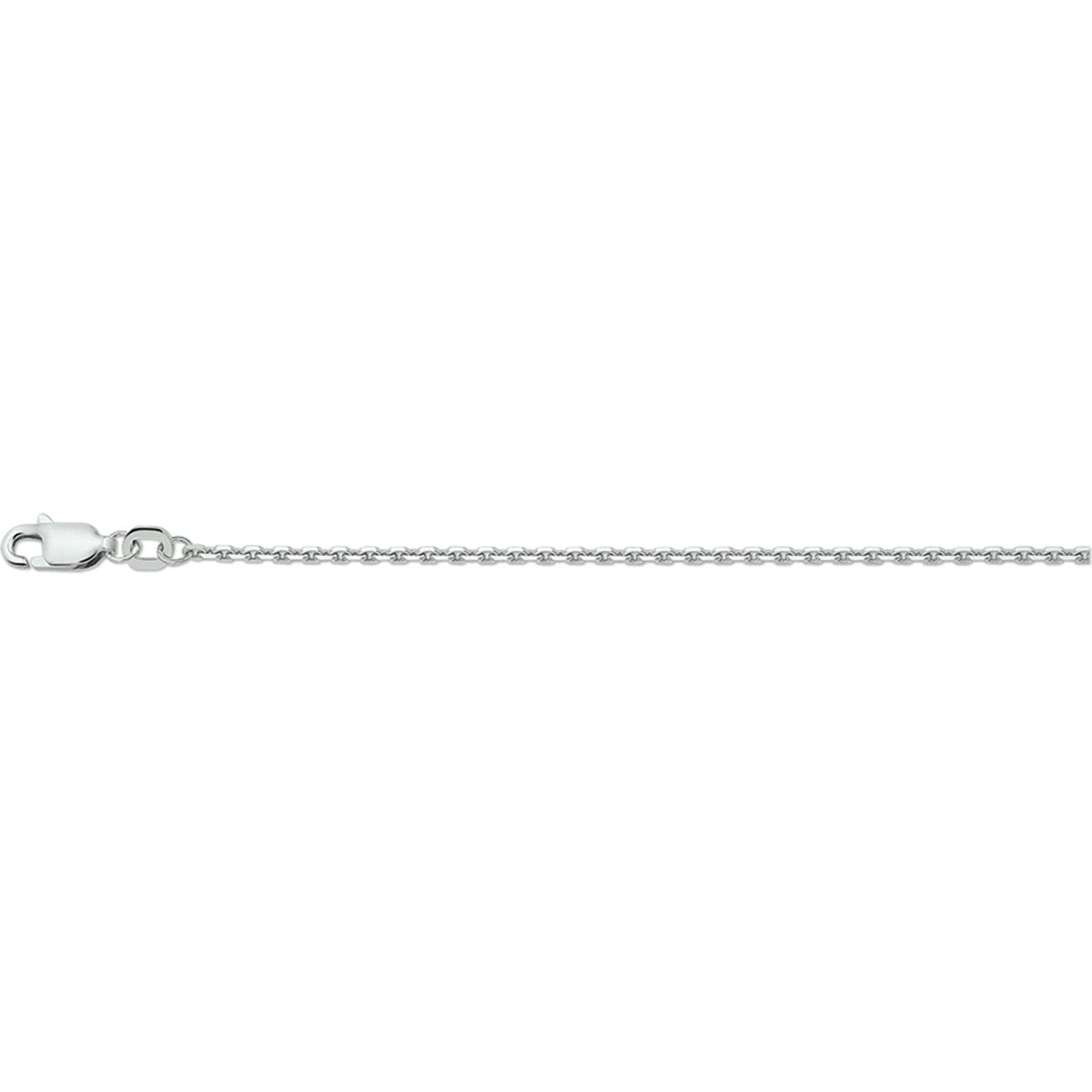 Fantasy Collection Collier anker gediamanteerd 1,7 mm zilver