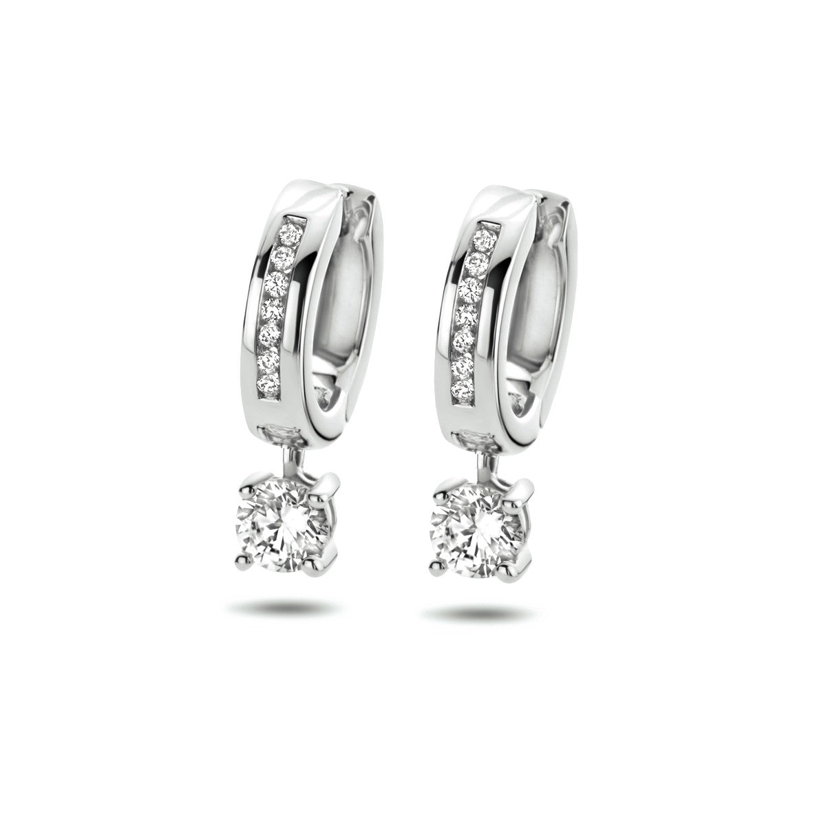 Fantasy Collection Oorbellen zirkonia zilver