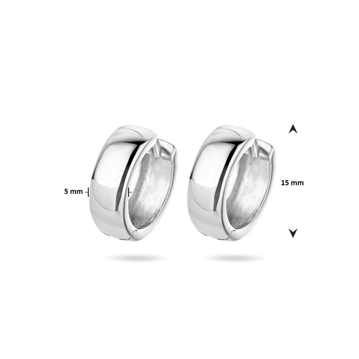 Fantasy Collection Oorbellen 5 mm bol zilver
