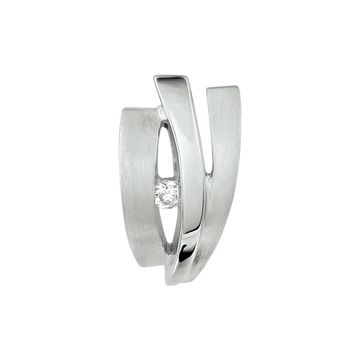 Fantasy Collection Hanger zirkonia poli/mat zilver