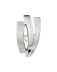 zilver gerhodineerd hanger zirkonia poli/mat 1304940 - PansiteNederland.nl