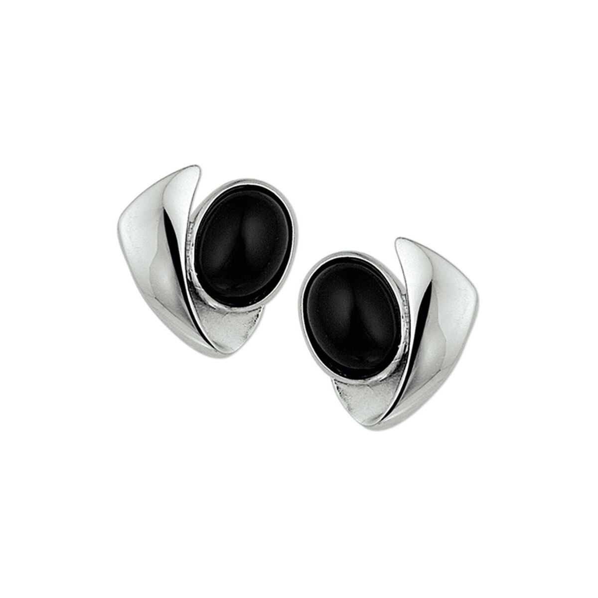 Fantasy Collection Oorbellen onyx zilver