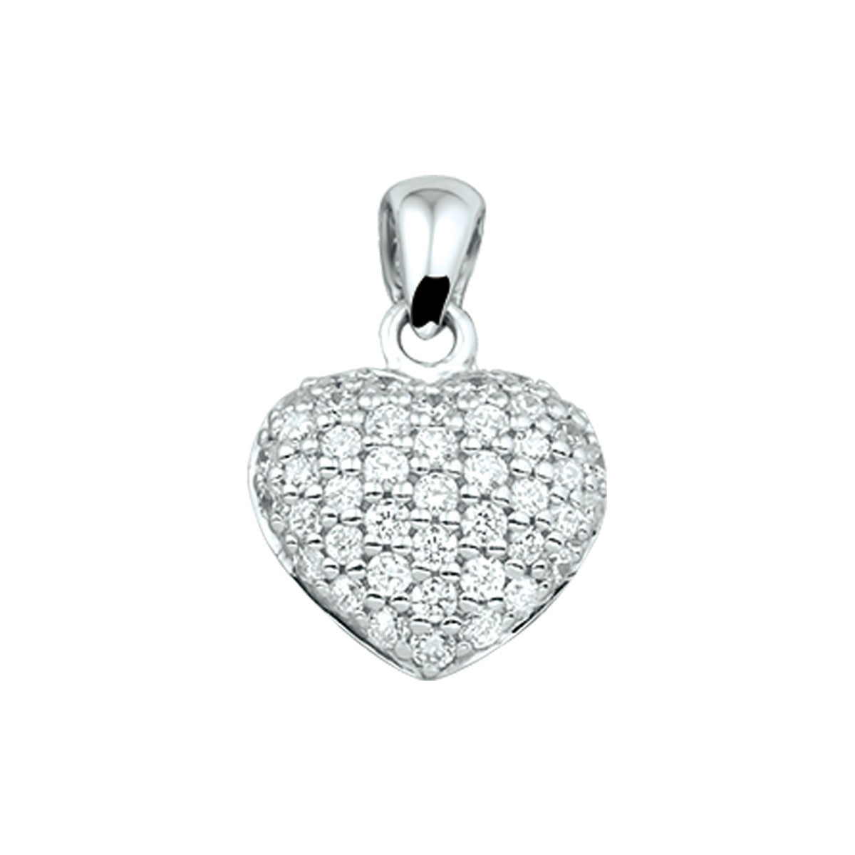 Fantasy Collection Hanger hart zirkonia zilver