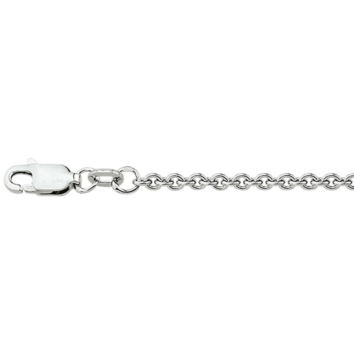 Fantasy Collection Collier anker rond 2,3 mm zilver