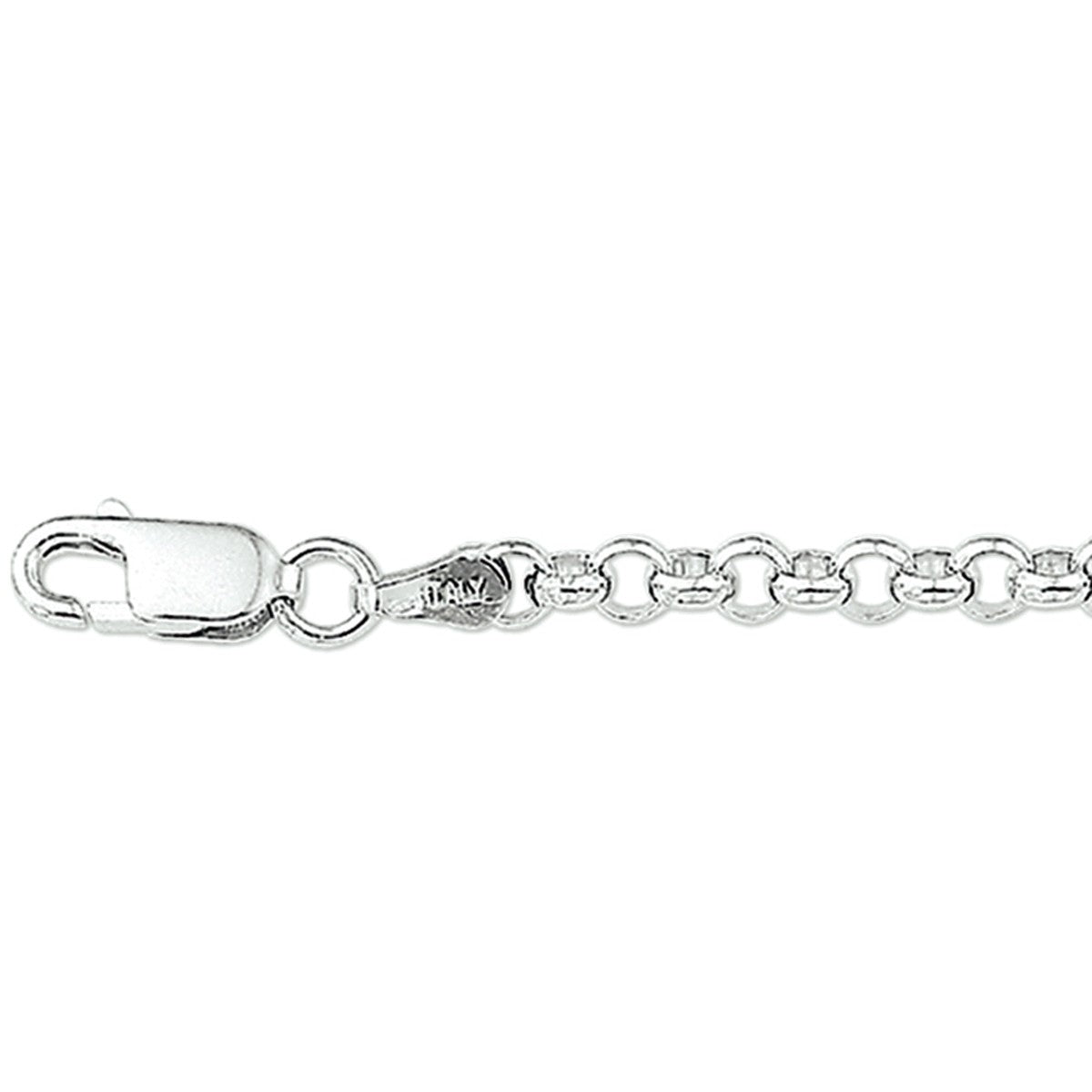 Fantasy Collection Collier jasseron 3,6 mm zilver