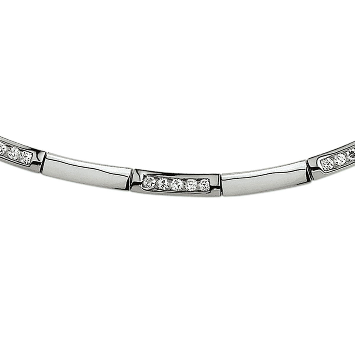 Fantasy Collection Collier zirkonia 4,0 mm 42 + 3 cm zilver - PSN1308000