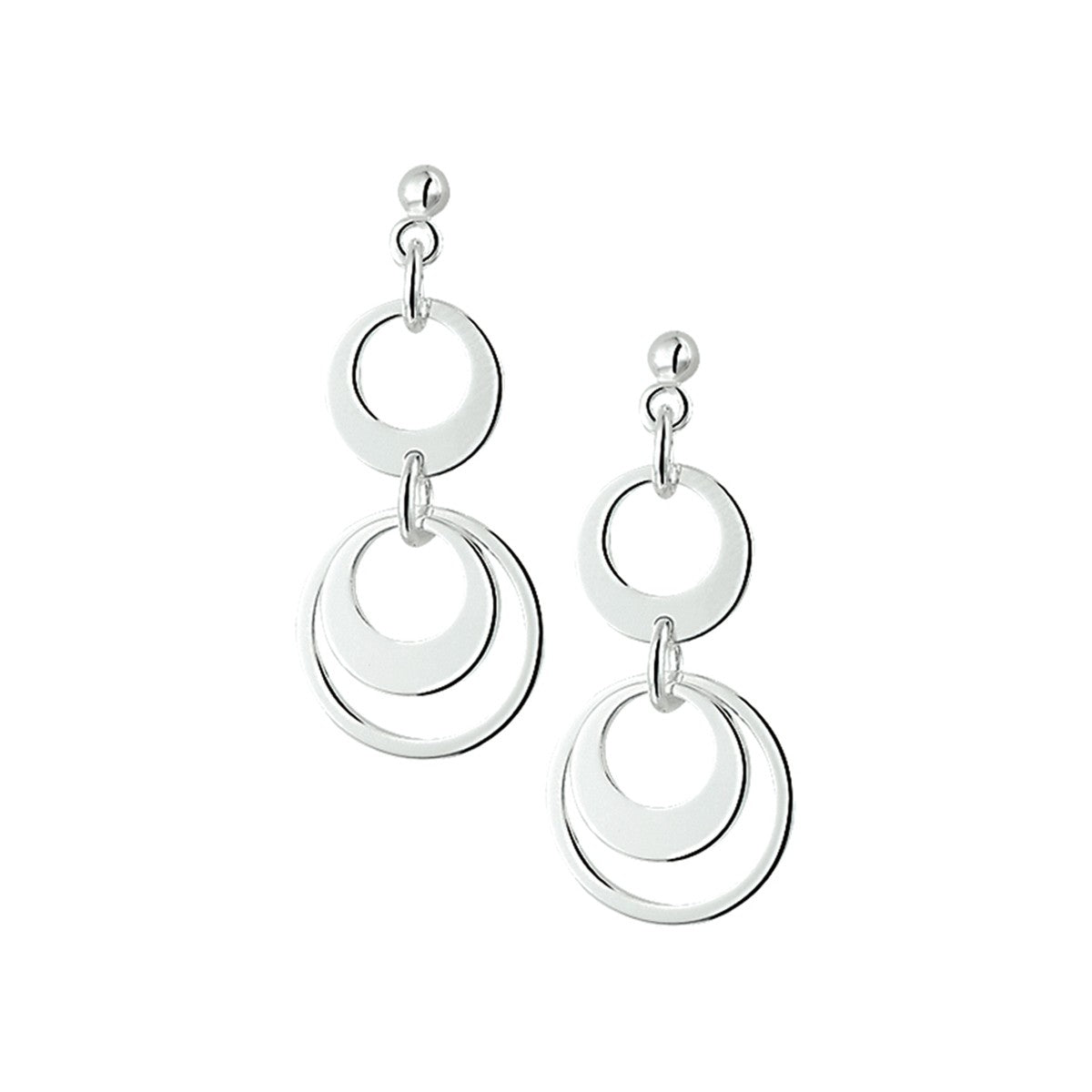 Fantasy Collection Hangende oorbellen zilver