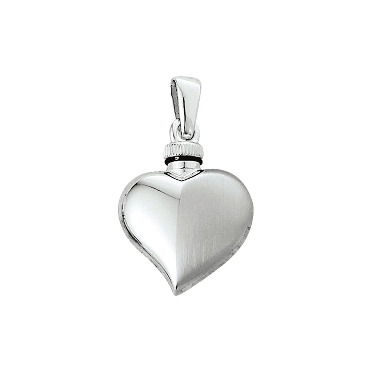 Fantasy Collection Urnhanger hart poli/mat 16 mm zilver