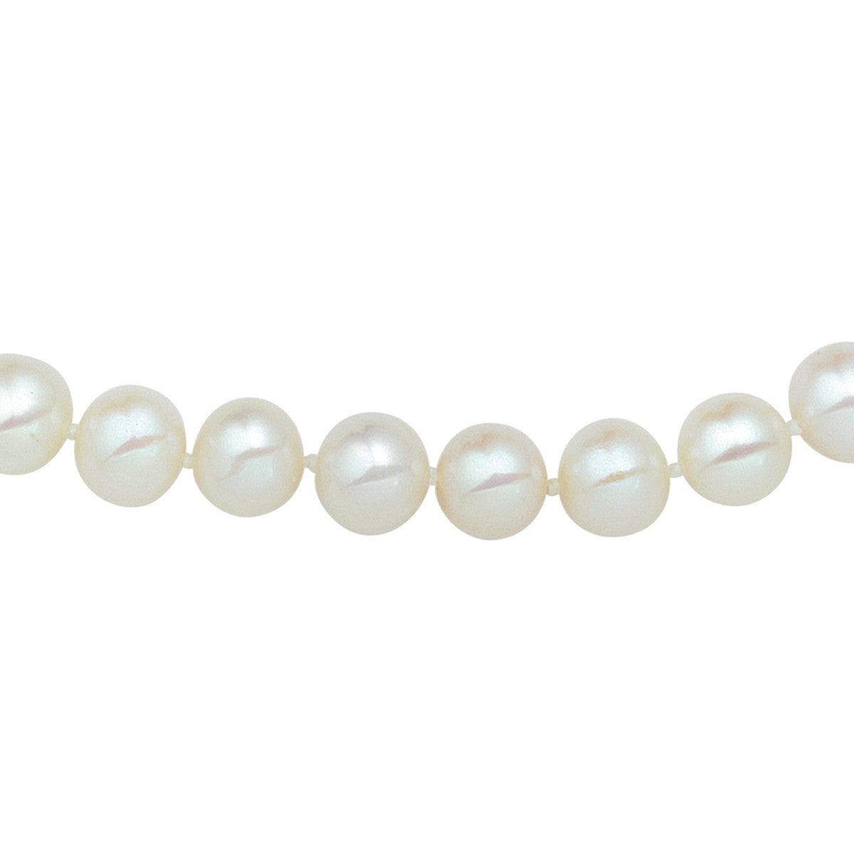 Fantasy Collection Collier parel 7 - 8 mm zilver