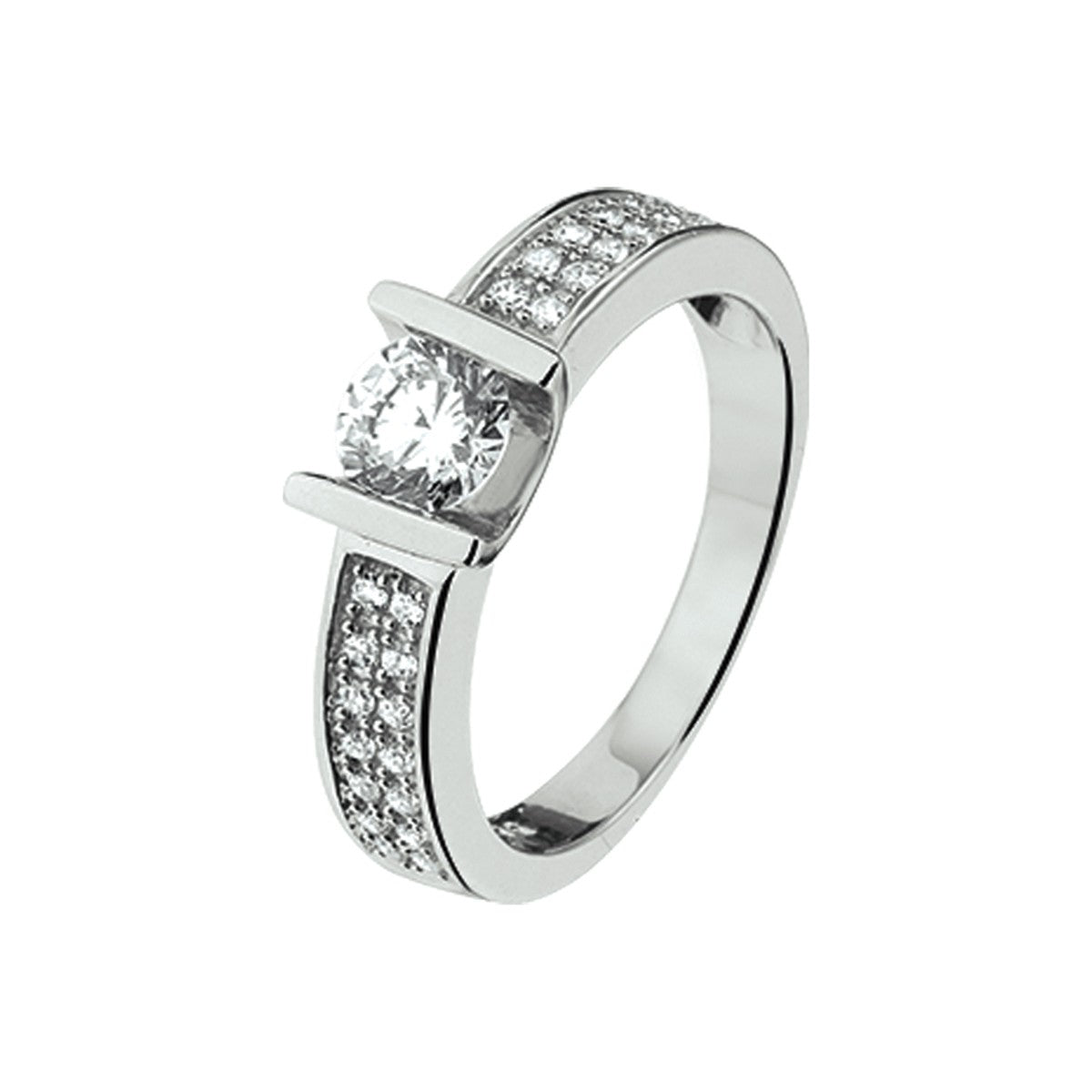 Fantasy Collection Ring zirkonia 6,6 mm zilver