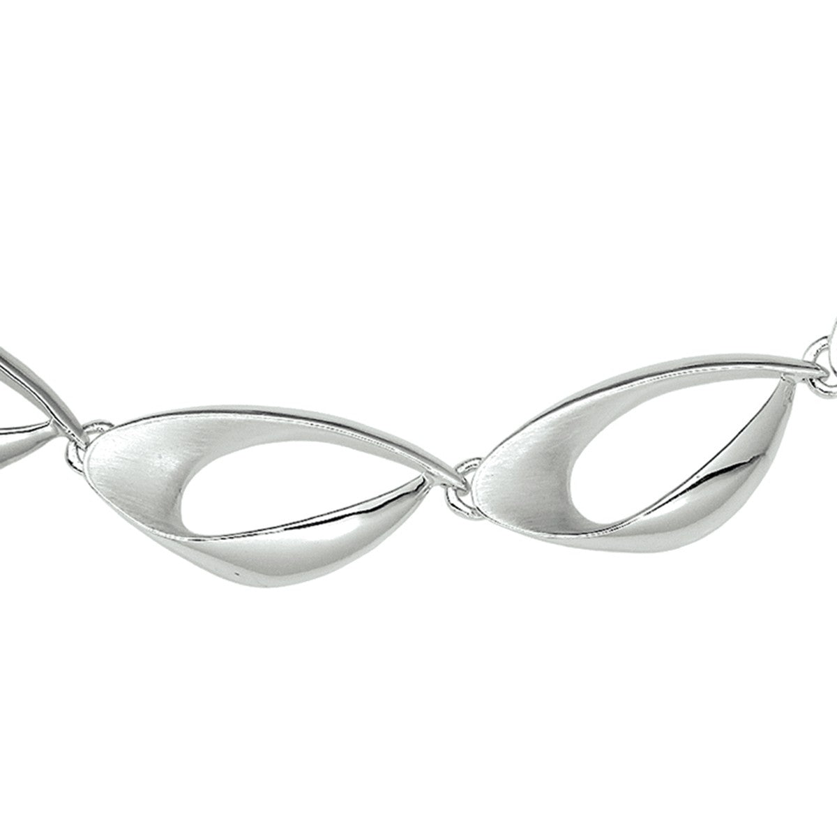 Fantasy Collection Collier poli/mat 12,5 mm 42 + 3 cm zilver