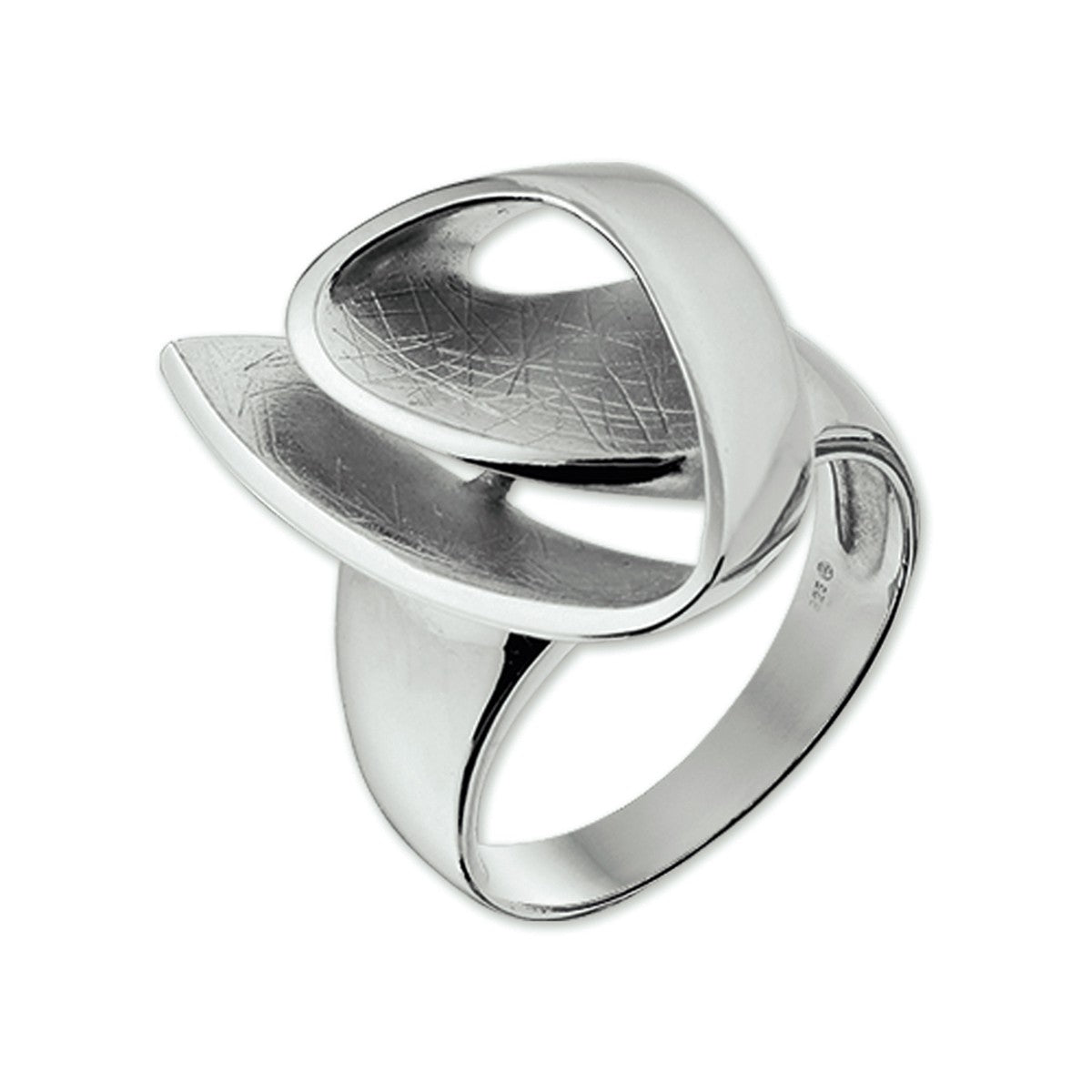 Fantasy Collection Ring gescratcht zilver