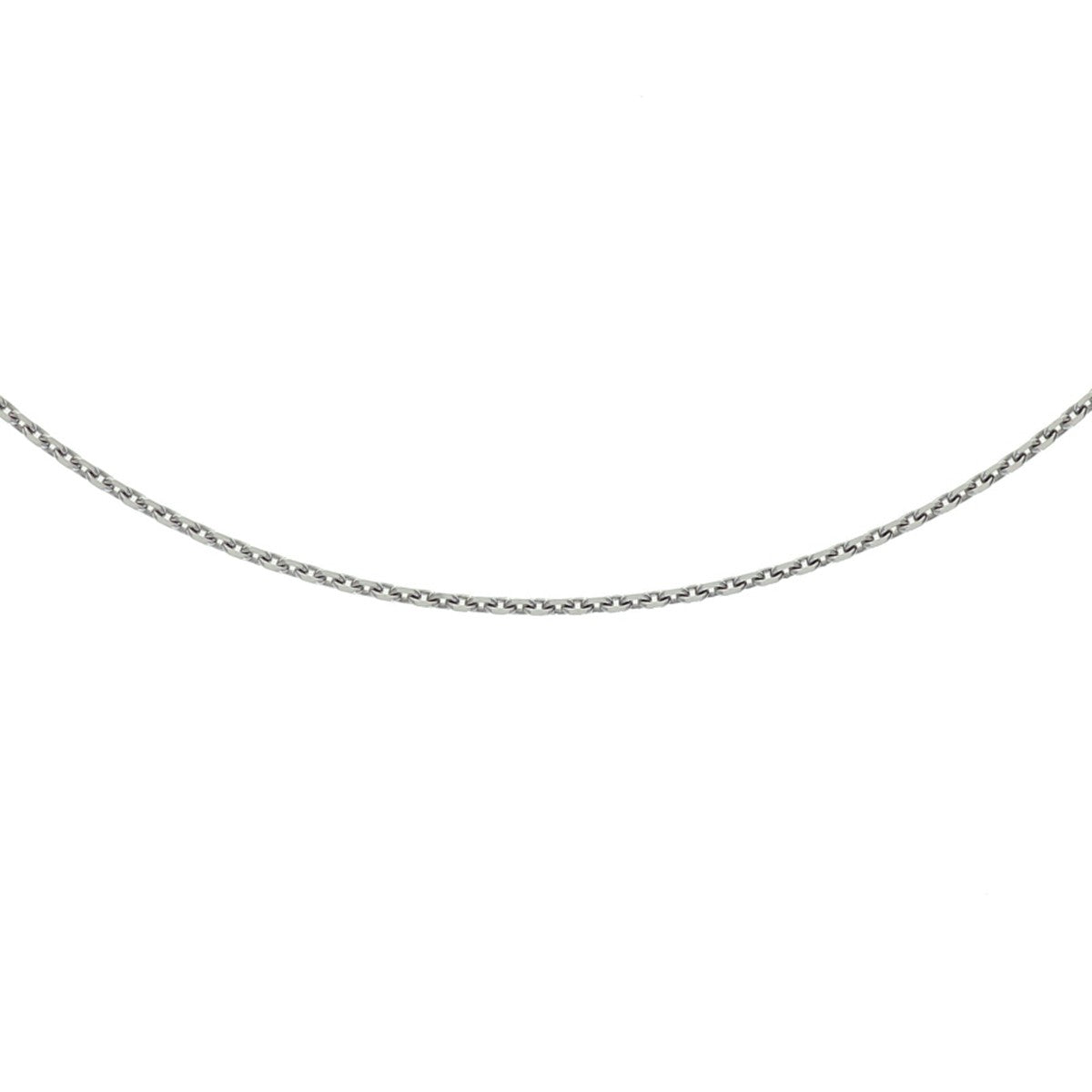 Fantasy Collection Collier anker gediamanteerd 1,1 mm zilver