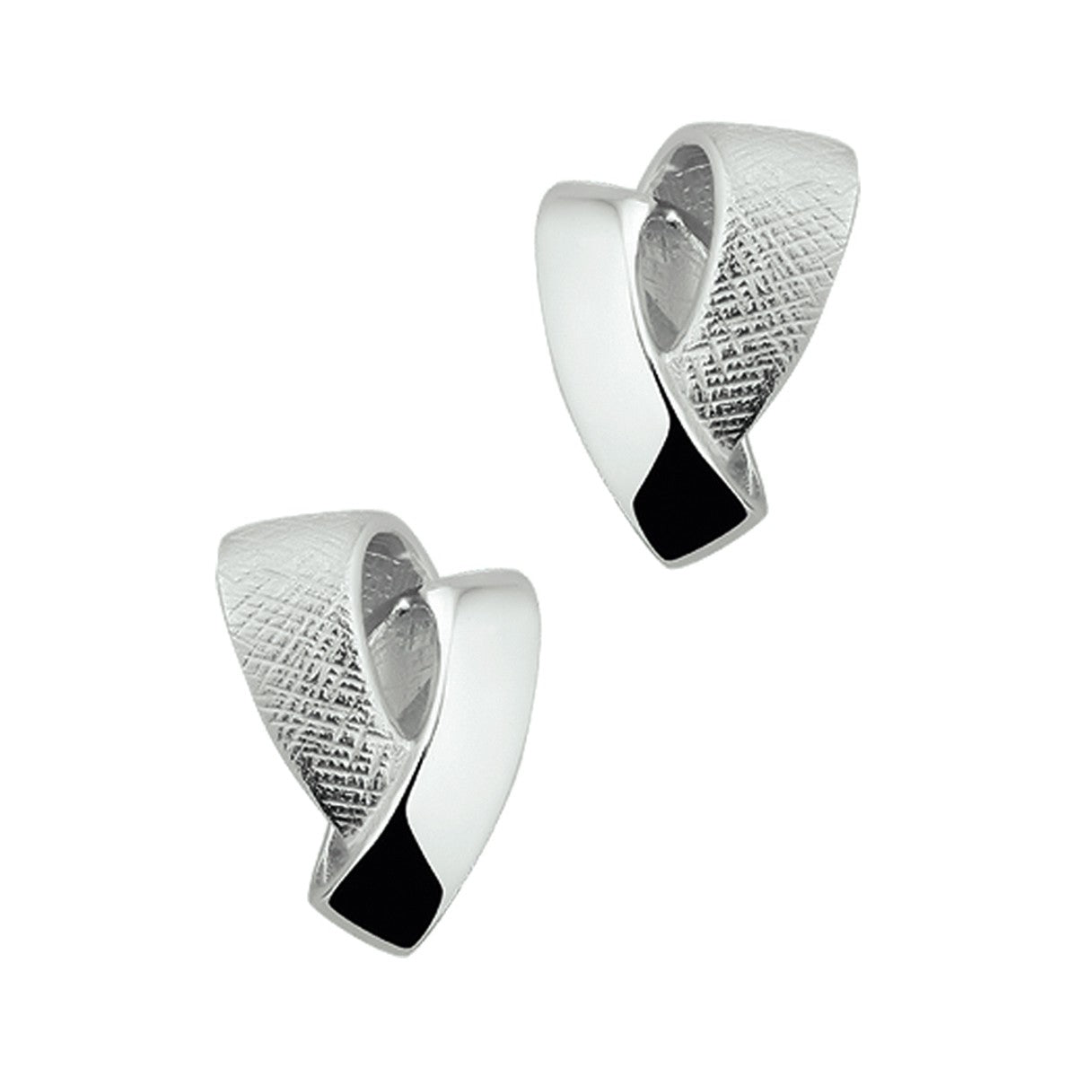 Fantasy Collection Oorbellen gescratcht zilver