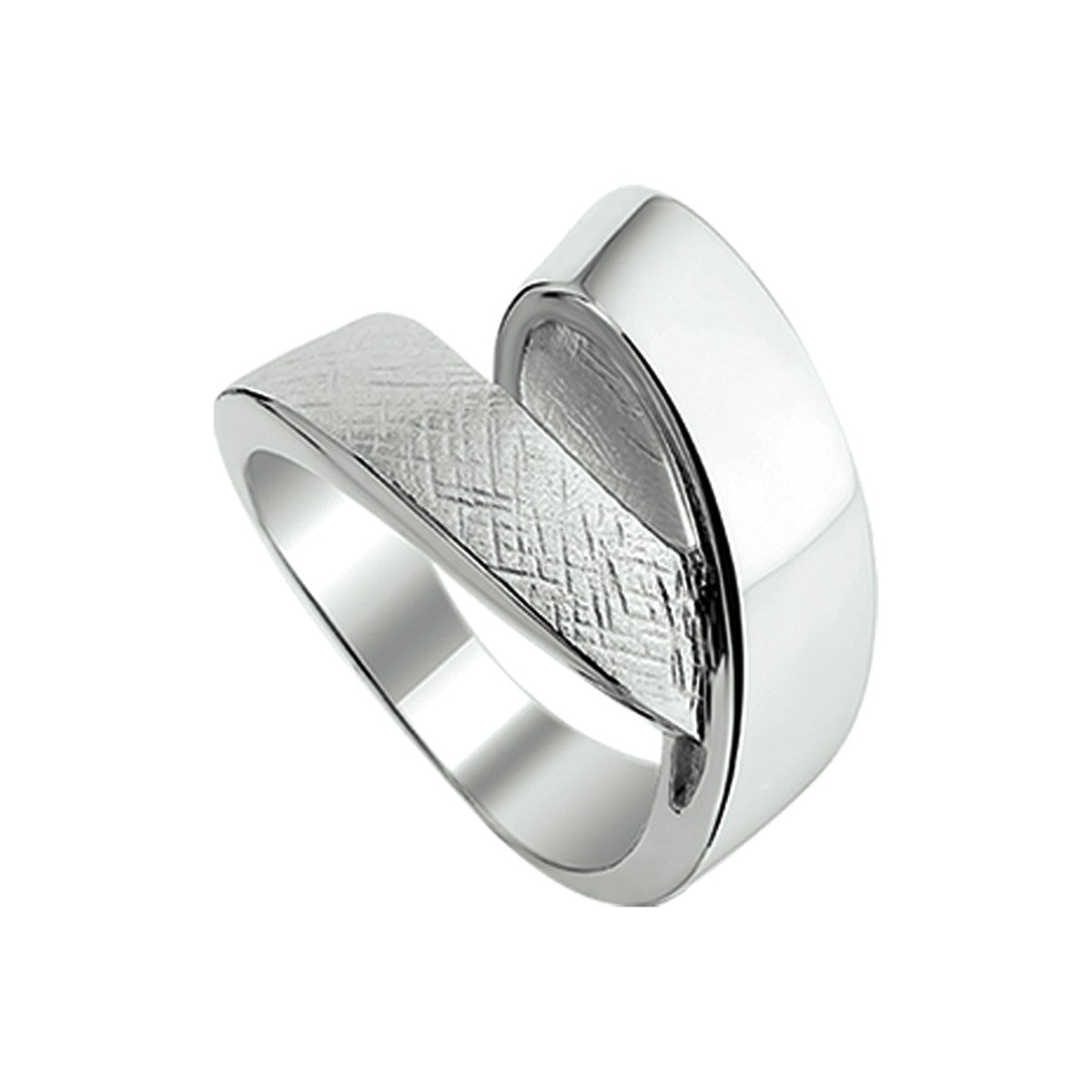 Fantasy Collection Ring gescratcht zilver