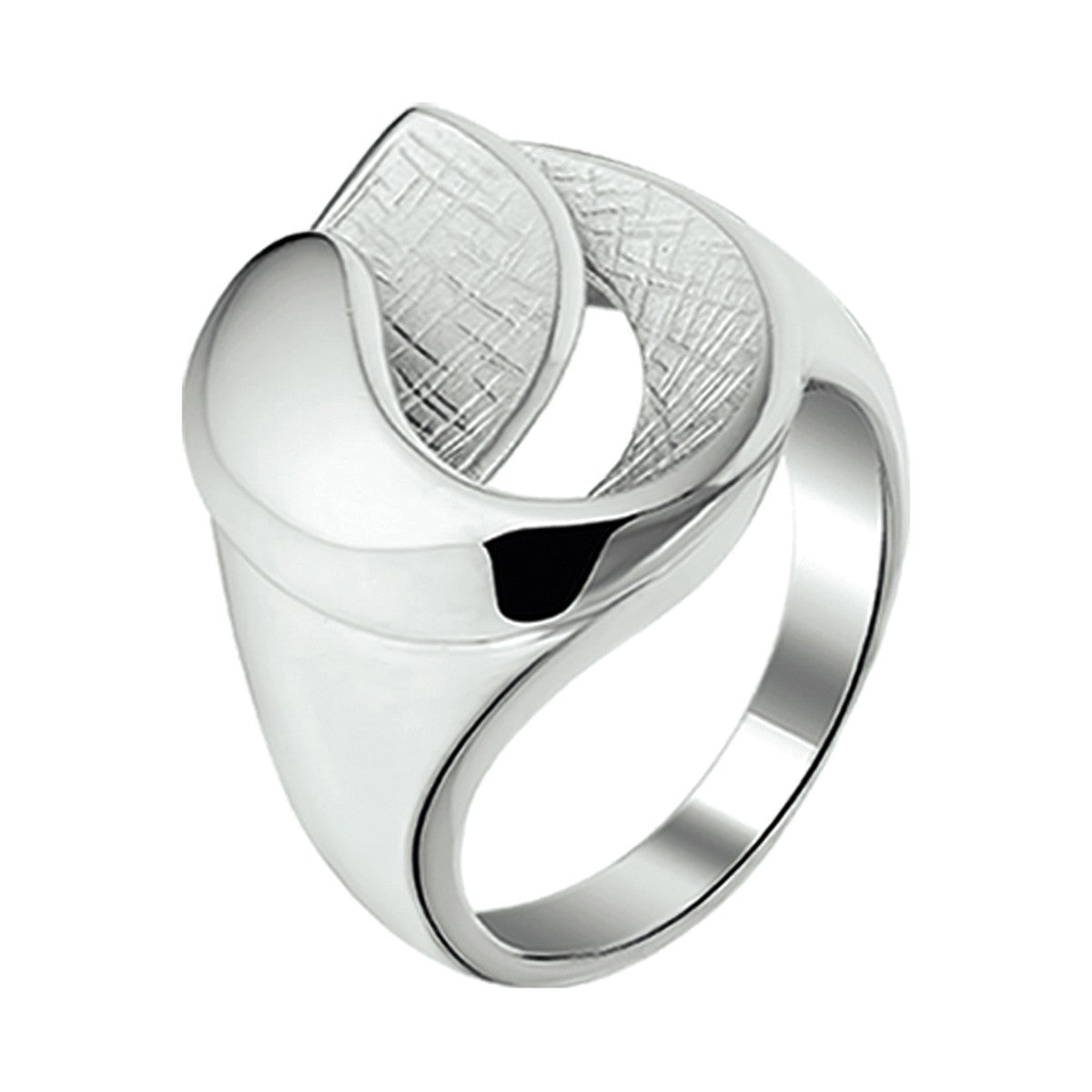 Fantasy Collection Ring gescratcht zilver