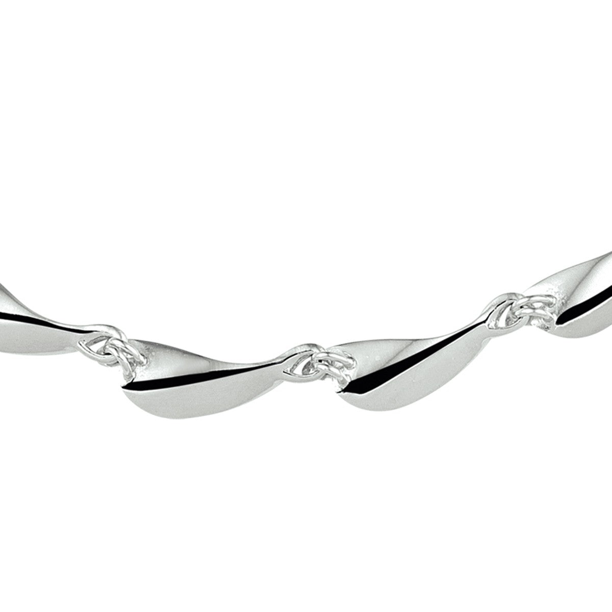 Fantasy Collection Collier choker poli/mat 9,5 mm 42 cm zilver