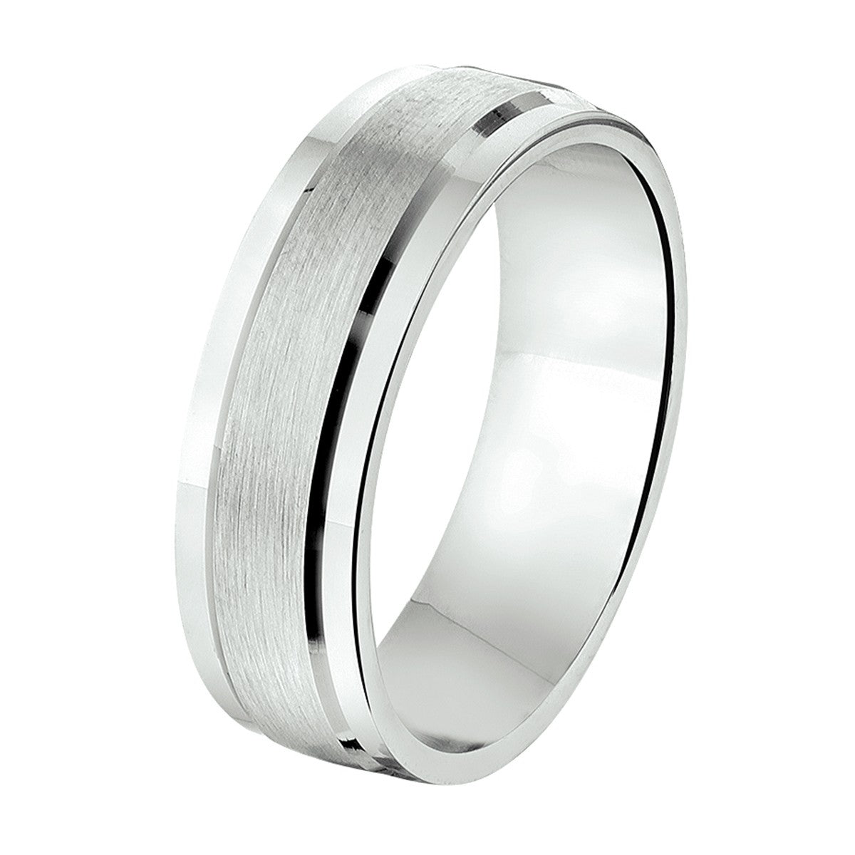 Fantasy Collection Ring a208 - 6,5 mm zilver - PSN1315196