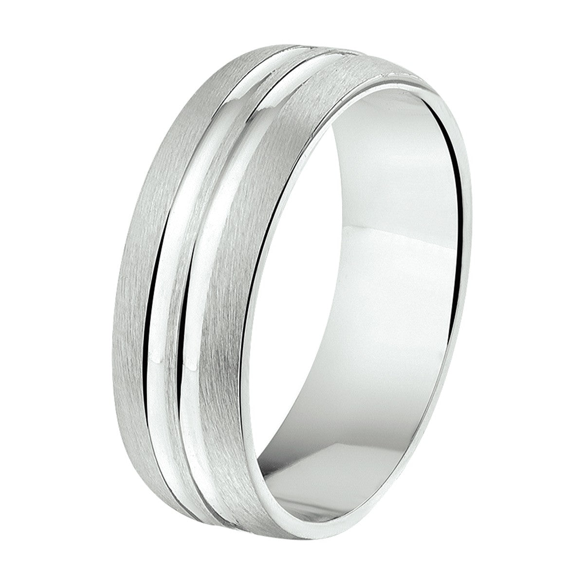 Fantasy Collection Ring a211 - 6,5 mm zilver - PSN1315339