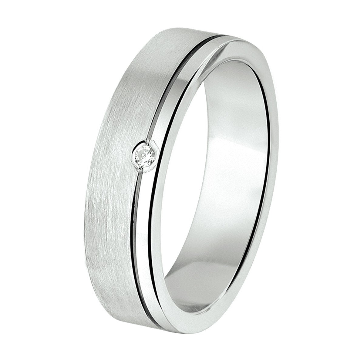 Fantasy Collection Ring a202 - 5 mm - met cz zilver - PSN1315438