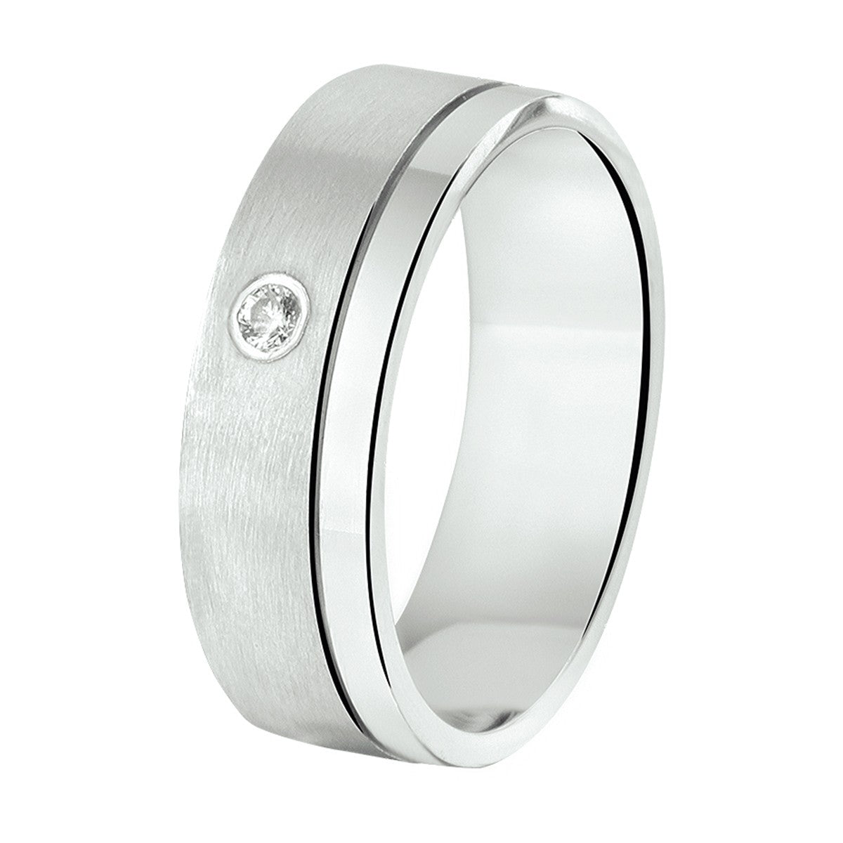 Fantasy Collection Ring a203 - 6 mm - met cz zilver - PSN1315445