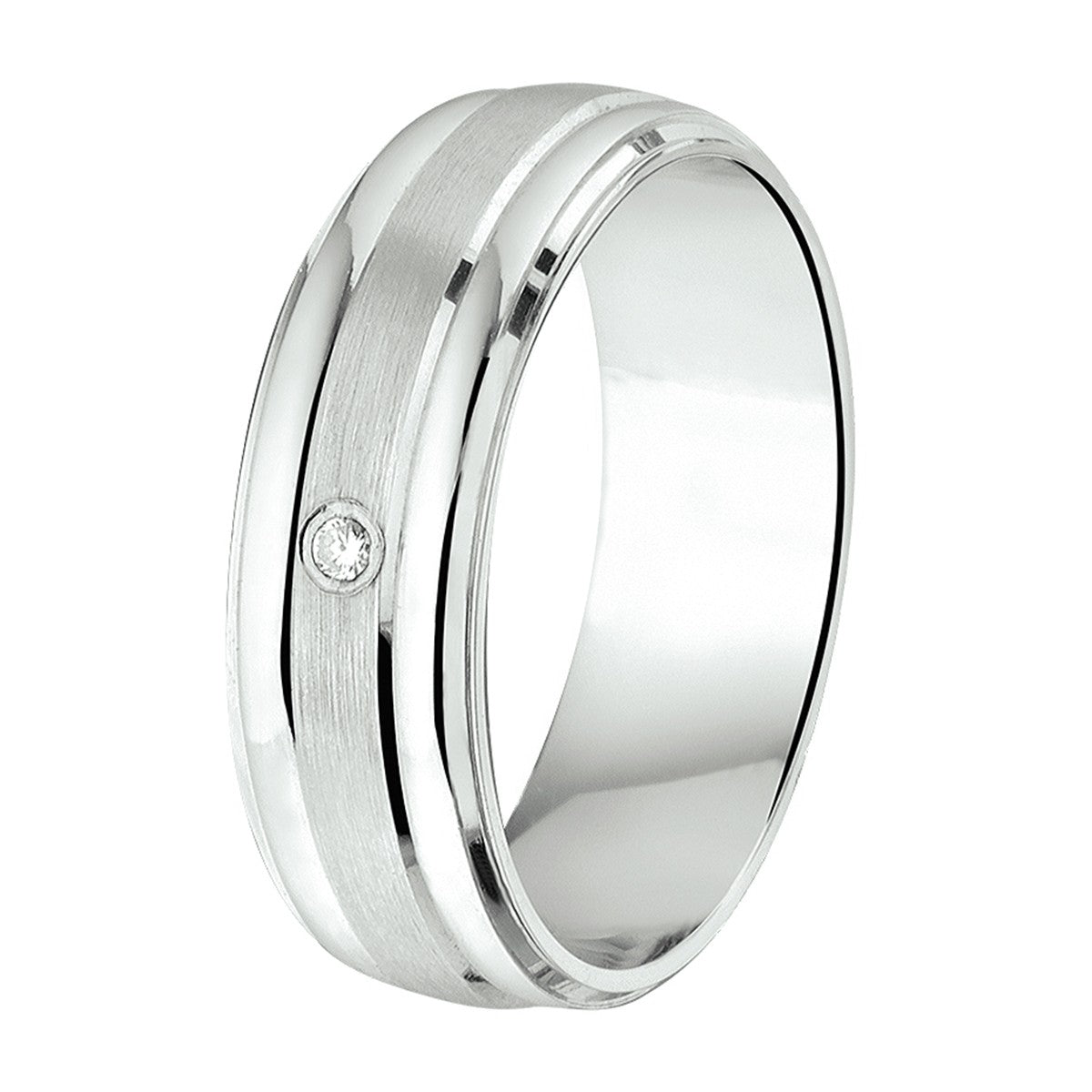 Fantasy Collection Ring a204 - 6 mm - met cz zilver