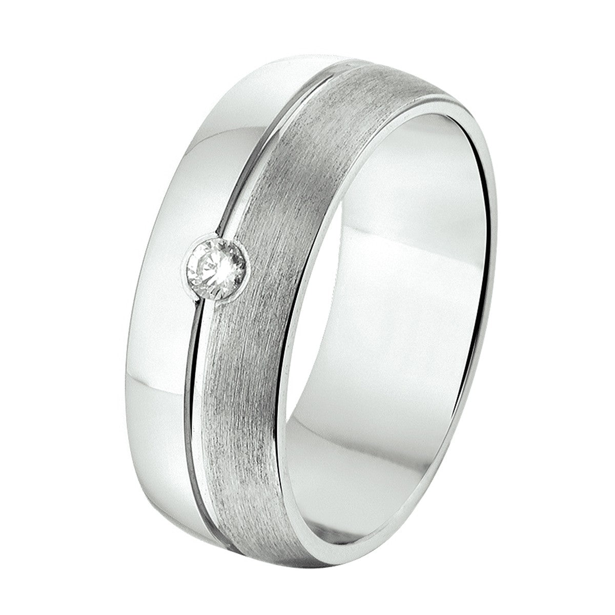 Fantasy Collection Ring a212 - 7 mm - met cz zilver - PSN1315494