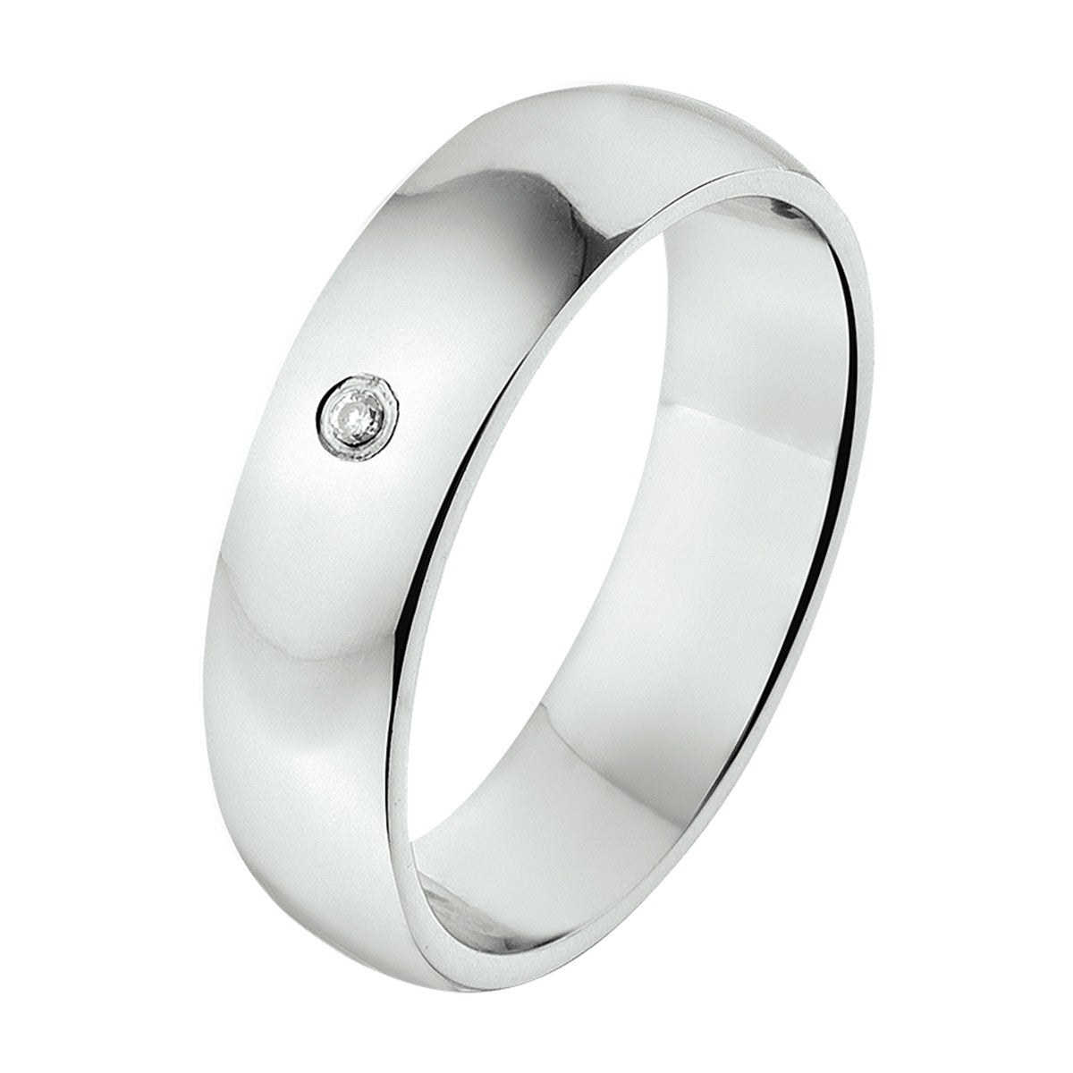 Fantasy Collection Ring a301 - 5 mm - 0.01ct h si zilver
