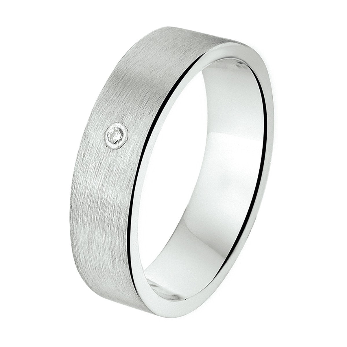 Fantasy Collection Ring a305 - 5 mm - 0.01ct h si zilver