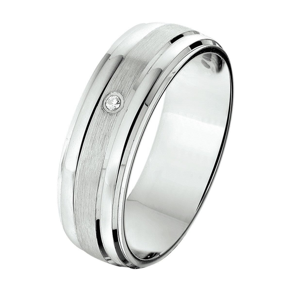 Fantasy Collection Ring a311 - 6 mm - 0.01ct h si zilver