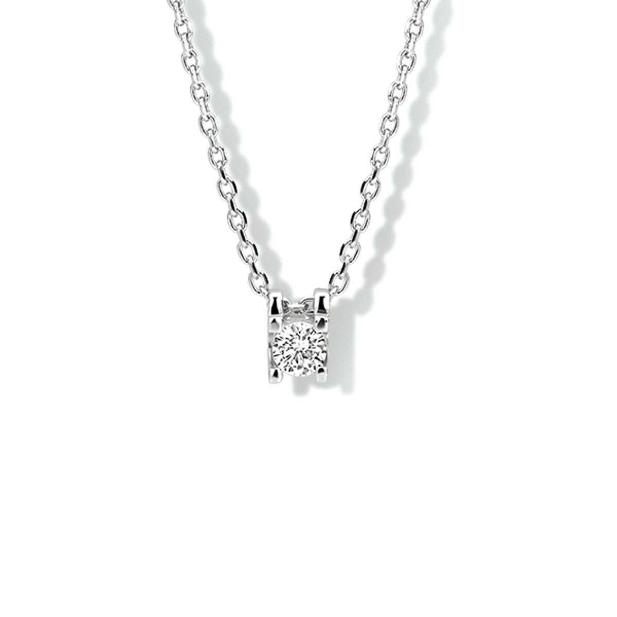 Fantasy Collection Collier zirkonia 41 + 4 cm zilver