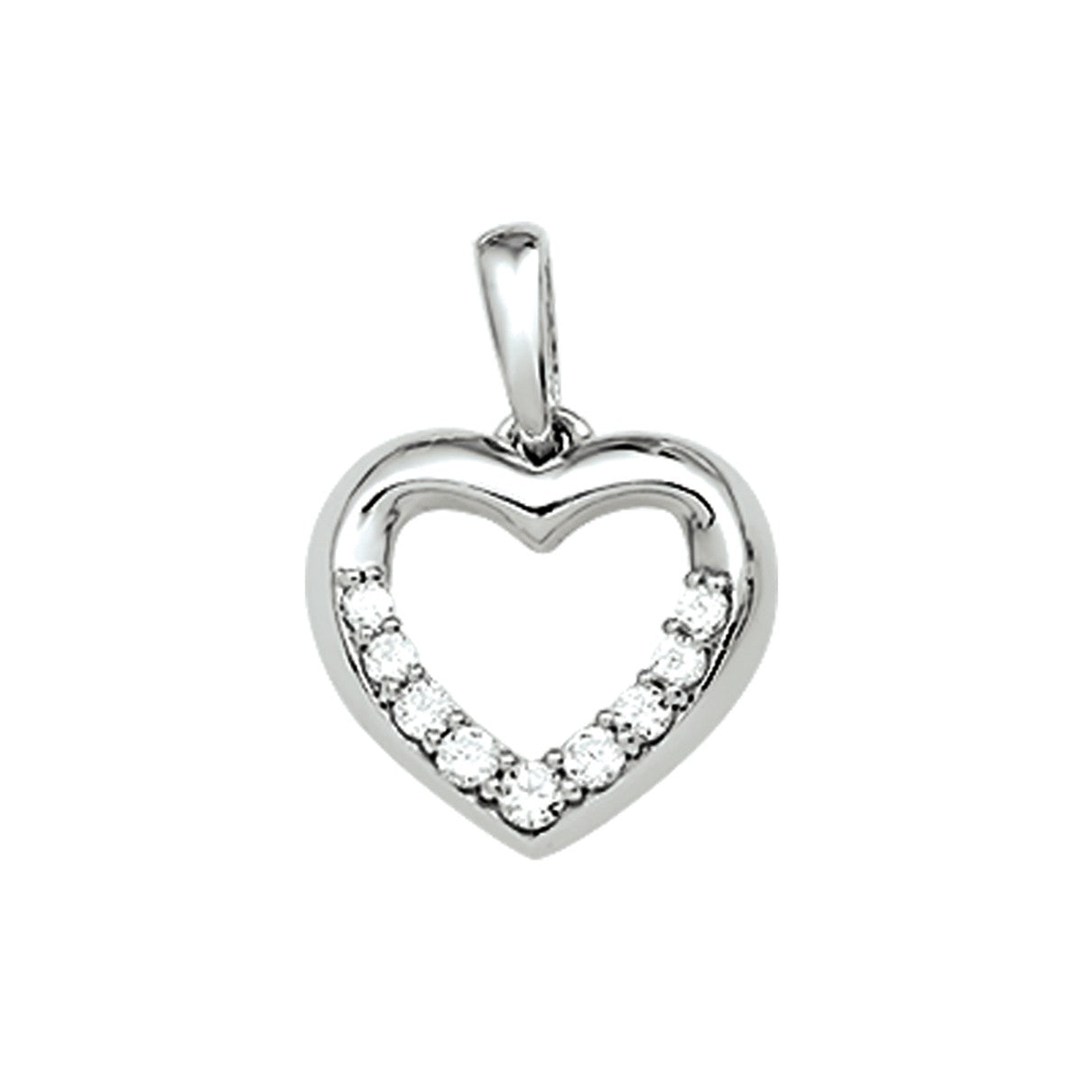 Fantasy Collection Hanger hart zirkonia zilver