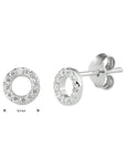 Zilver Gerhodineerd Oorknoppen Zirkonia 1316612 - PansiteNederland.nl