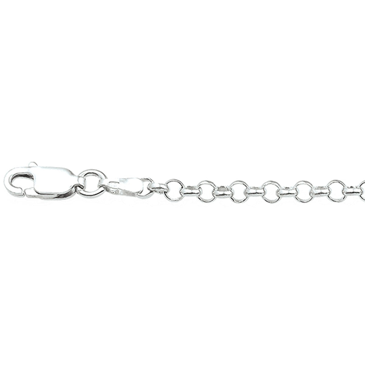 Fantasy Collection Collier jasseron 3,0 mm 80 cm zilver