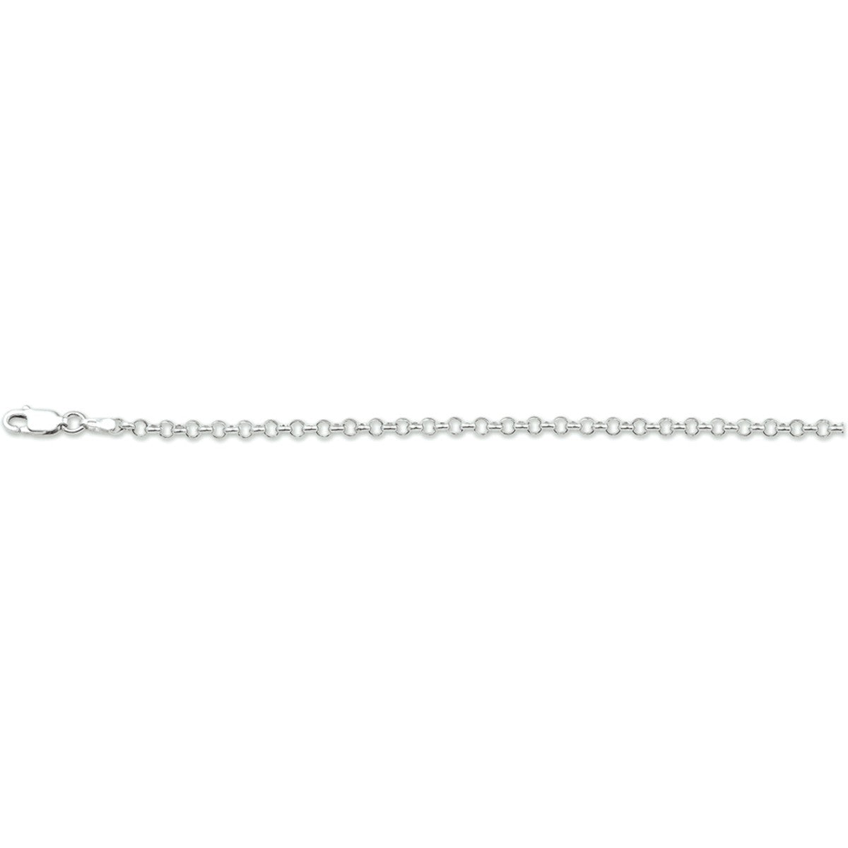 Fantasy Collection Collier jasseron 3,0 mm 80 cm zilver