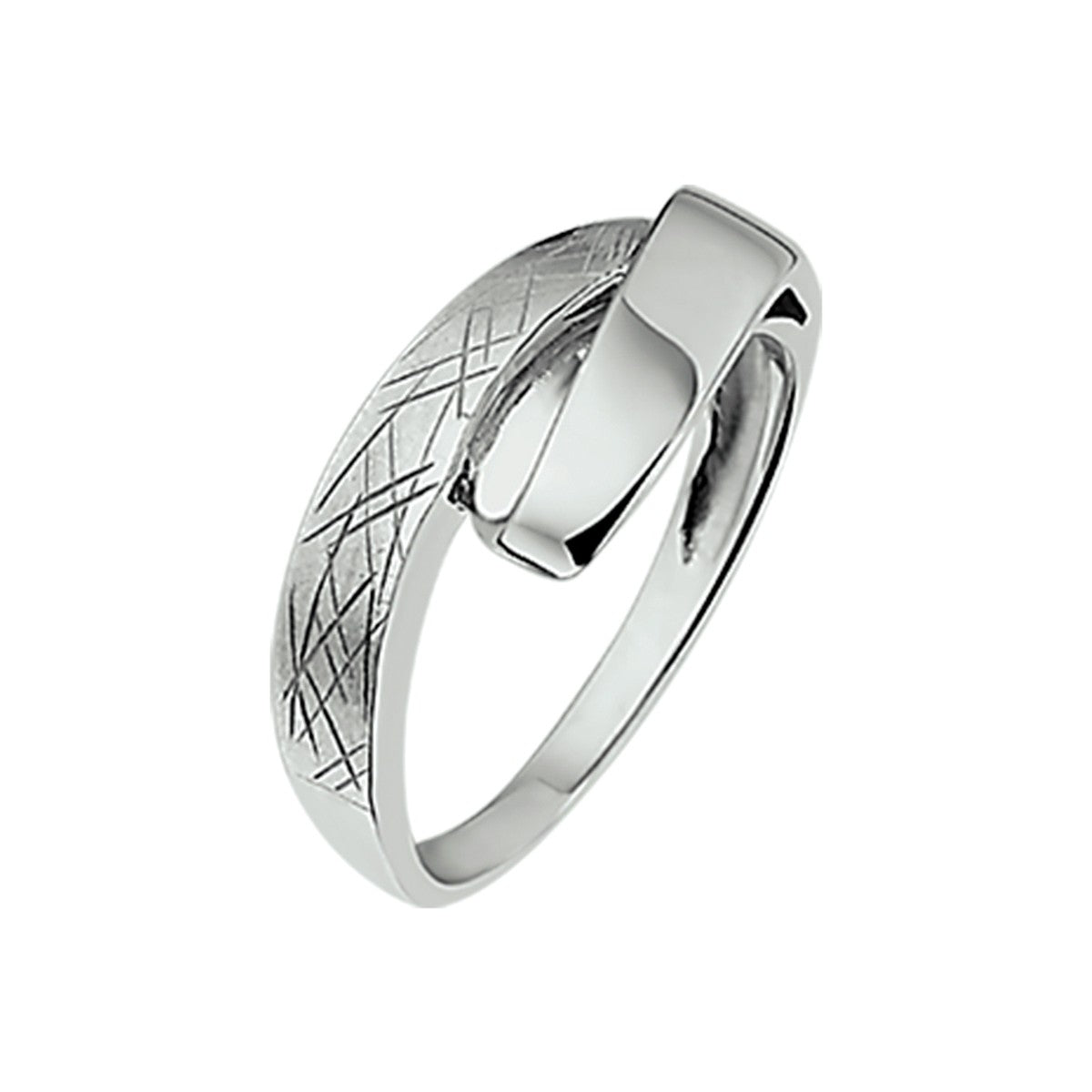 Fantasy Collection Ring gescratcht zilver