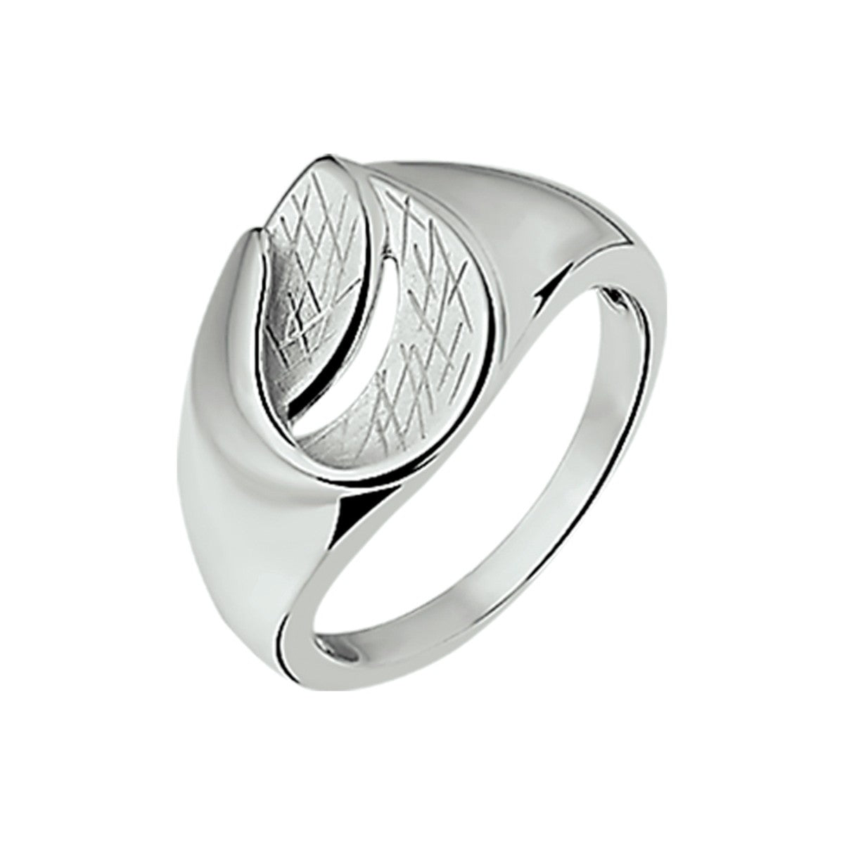 Fantasy Collection Ring gescratcht zilver