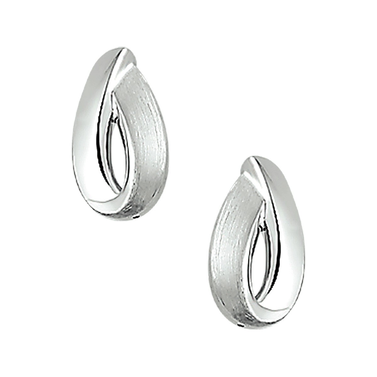 Fantasy Collection Oorbellen poli/mat zilver