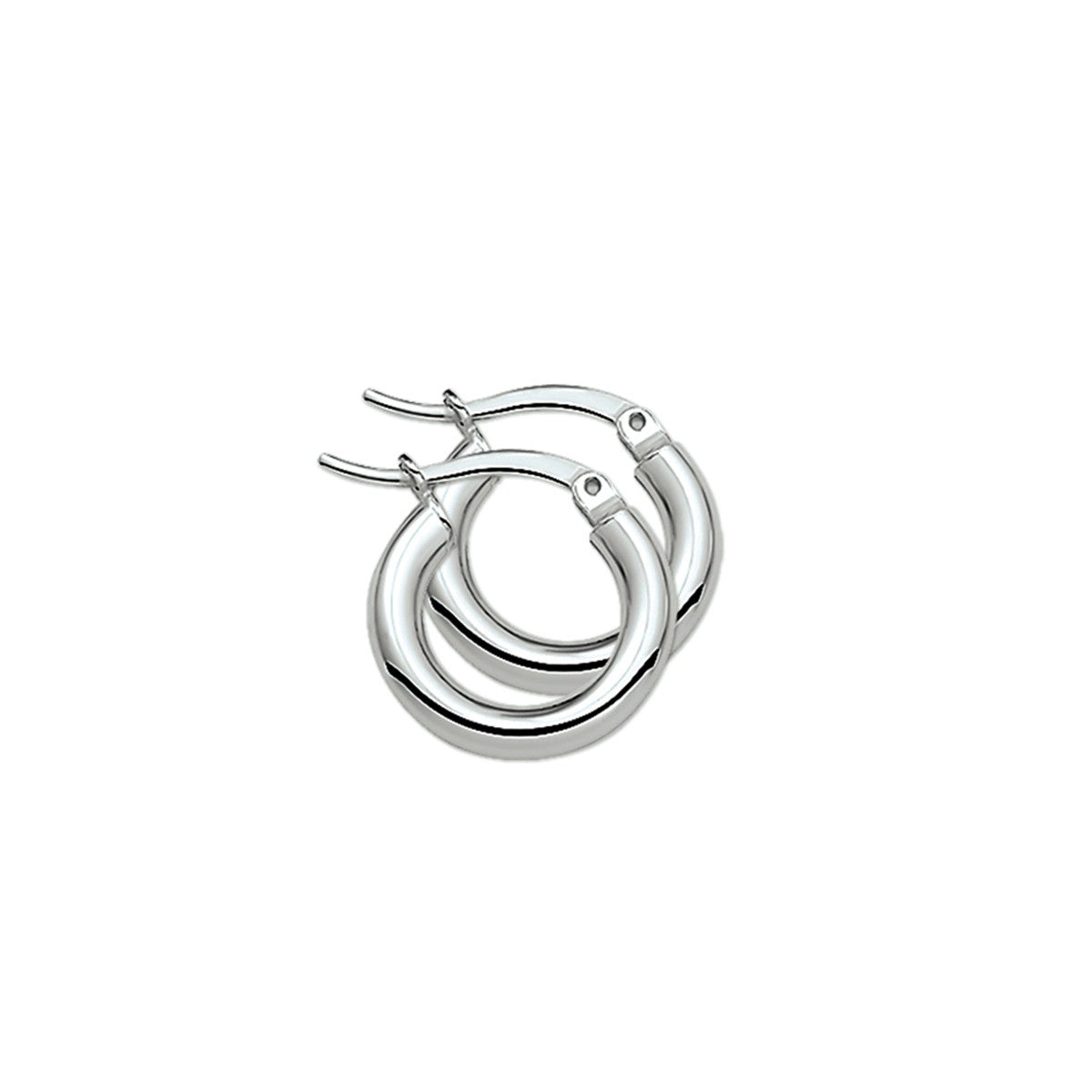 Fantasy Collection Oorbellen 3,0 mm ronde buis zilver