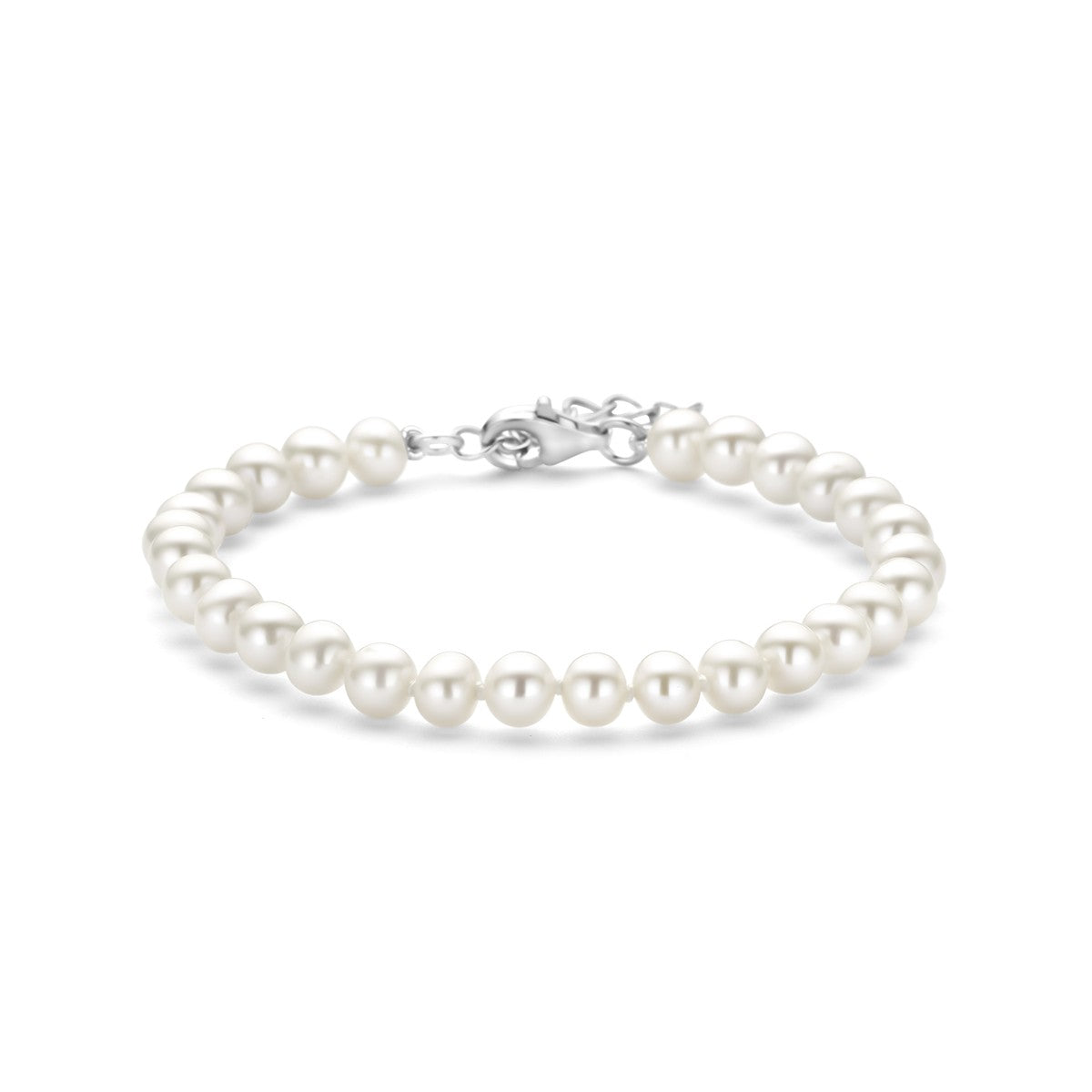 Fantasy Collection Armband parel 5,5 mm 18 + 3 cm zilver