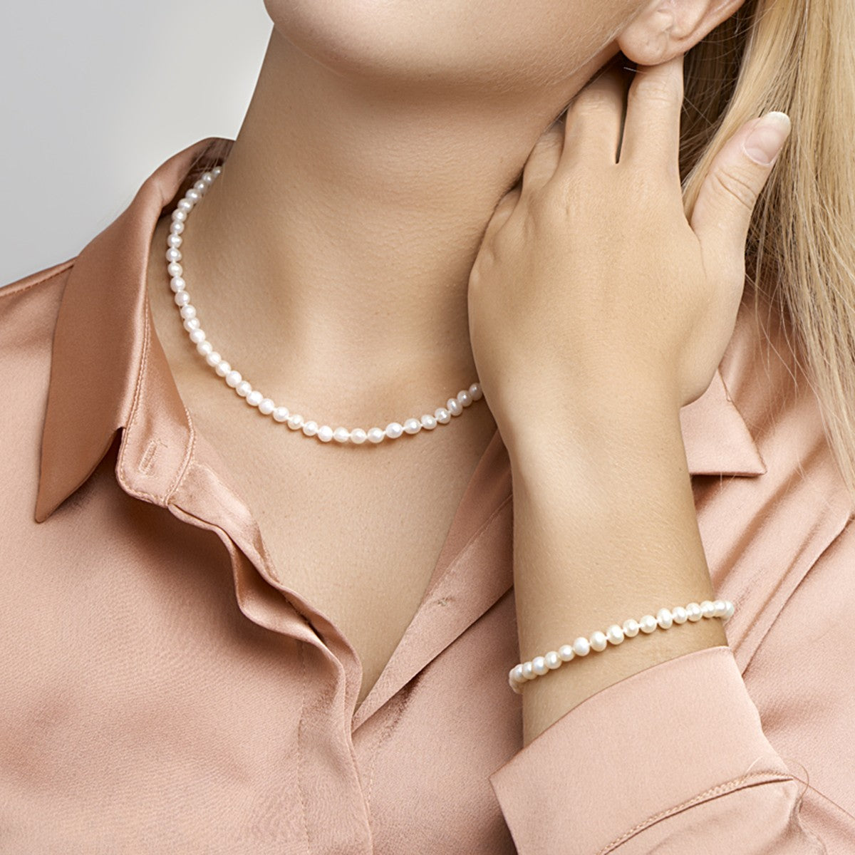 Fantasy Collection Armband parel 5,5 mm 18 + 3 cm zilver