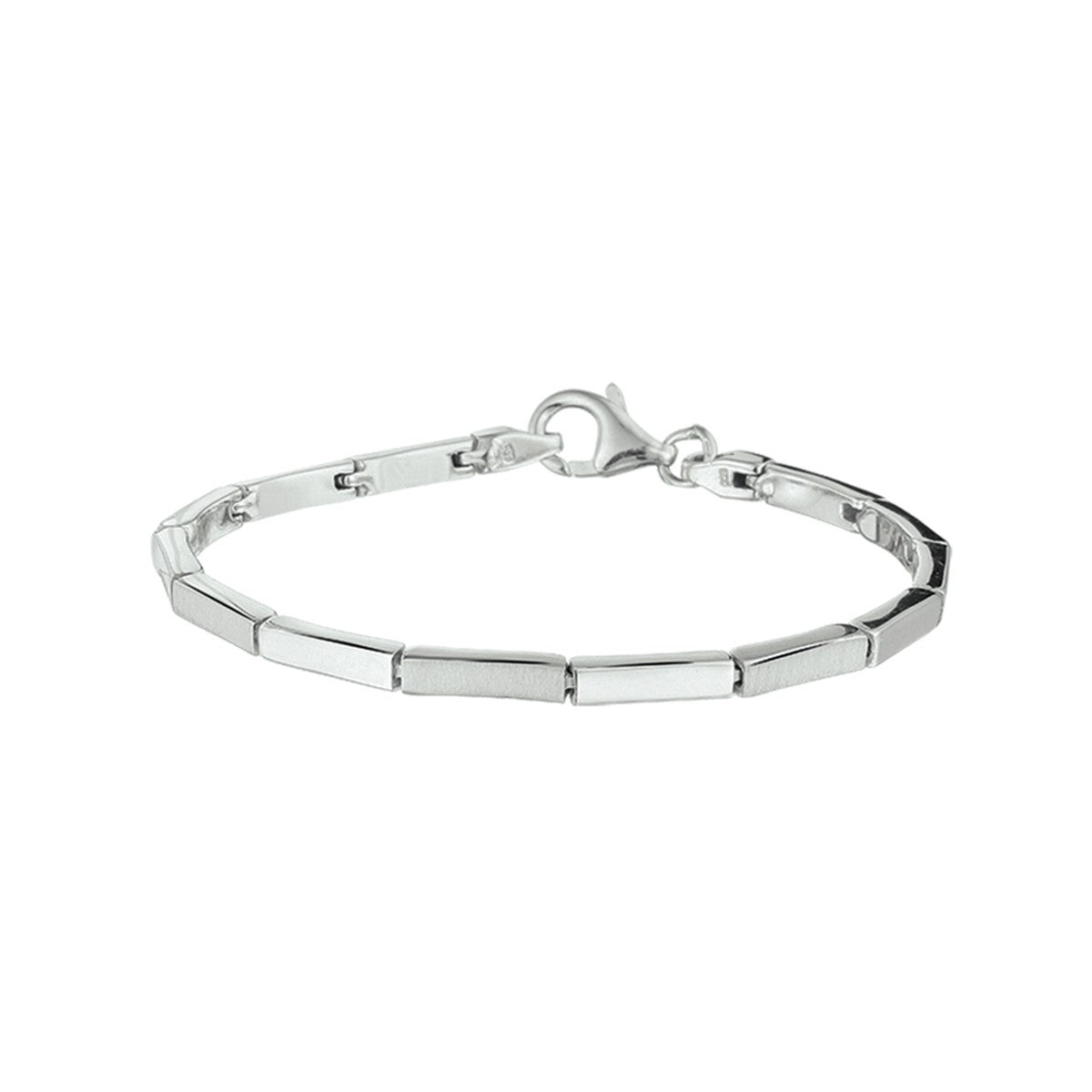 Fantasy Collection Armband poli/mat 2,8 mm 19 cm zilver