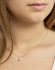zilver gerhodineerd collier parel 41 + 4 cm 1318368 - PansiteNederland.nl