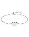 Zilver Gerhodineerd Armband Hart 15,5 + 2,5 Cm 1318911 - PansiteNederland.nl